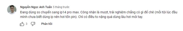 Sự hài lòng của khách hàng sau quá trình sử dụng iPhone 14 Pro Max